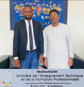 Lire la suite à propos de l’article Audience avec le Ministre de l’Enseignement technique et de la Formation professionnelle de la République de Guinée.